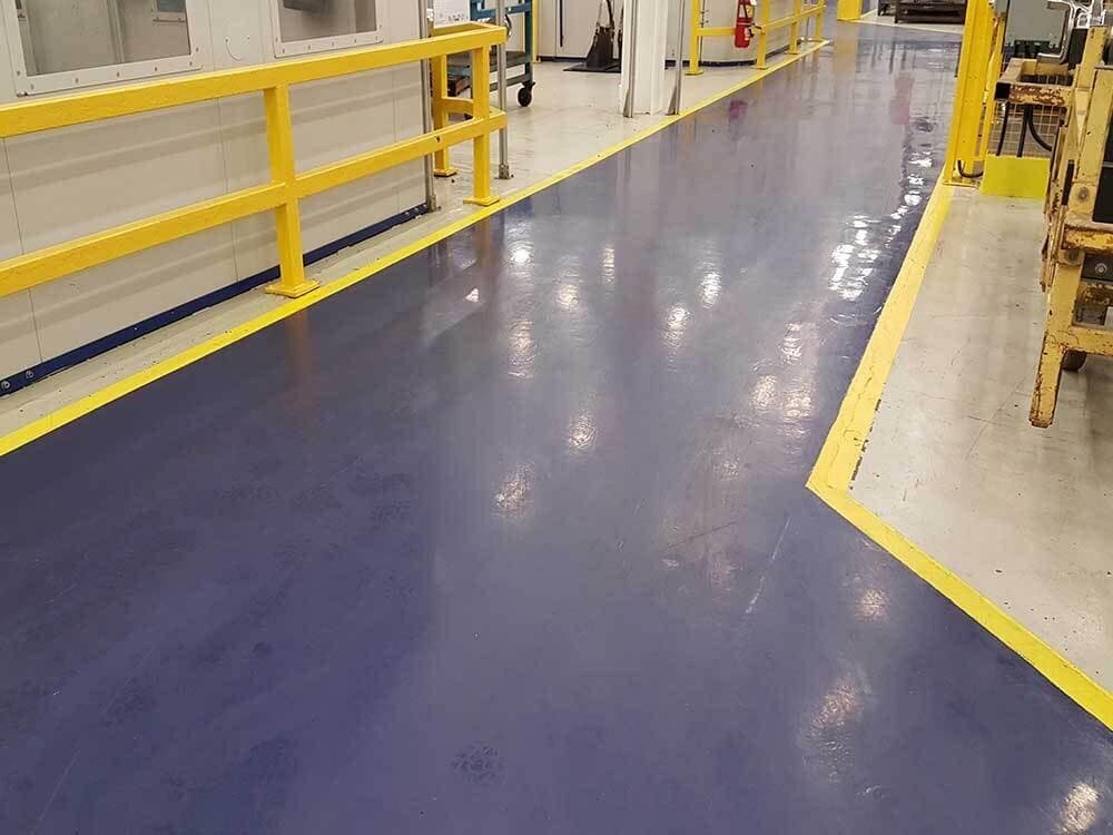 Industrial warehouse floor